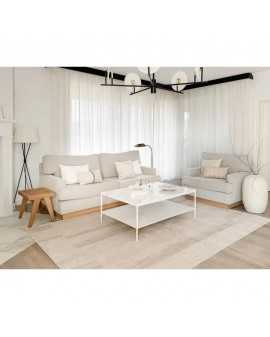 Covor lana Brush Lines beige - 2 Covor lana Brush Lines beige - 2